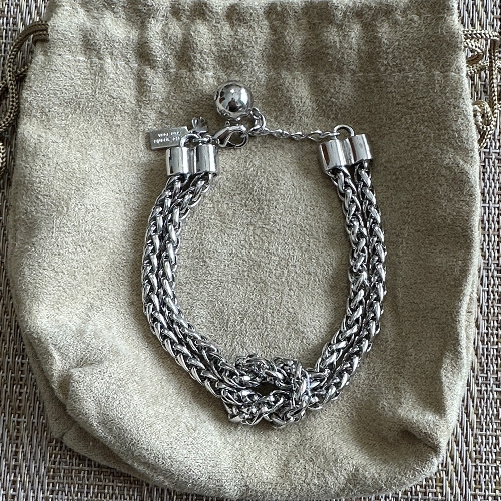 Kate spade silver knot bracelet